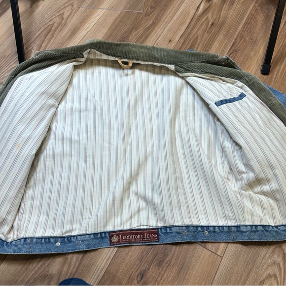 Vintage Territory Ahead men’s blanket lined Jean jacket corduroy collar large - Picture 5 of 7